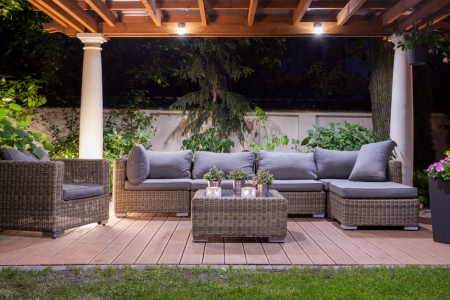 Exterior Of Your Home Before An Open House, Staging Outdoor Furniture